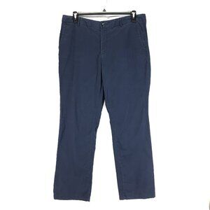L.L. Bean Favorite Fit Chino Pants Women's Size 16MT Navy Cotton Blend Career